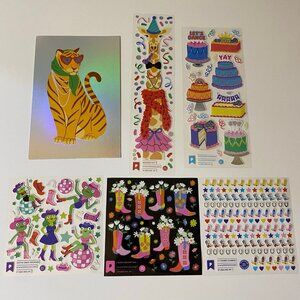 Pipsticks Stickers & Postcard Set Boots Giraffe Frogs Cakes & More